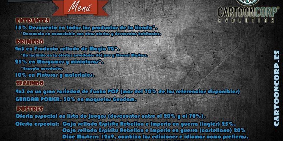 menu descuentos