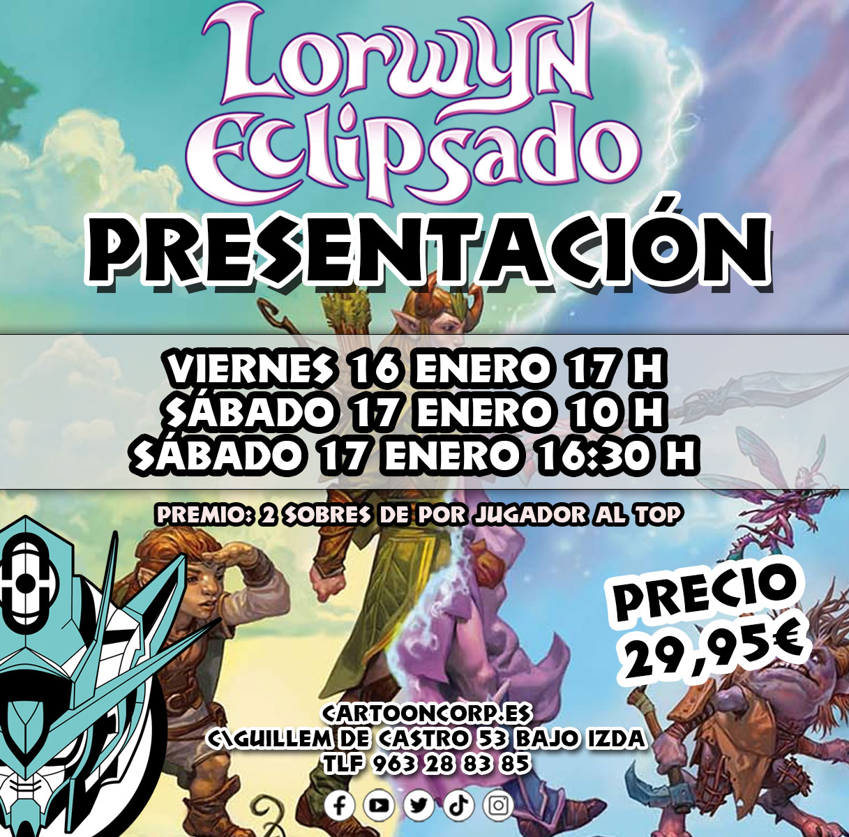 En pocos dias llega Lorwyn, una expansión de Magic the Gathering muy querida y esperada, no dejes pasar la oportunidad de participar en su presentación

👉 https://cartooncorp.es/jolisearch?s=torneo+presentacion