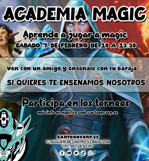 Esta semana tenemos torneos de #commander y el sábado por la mañana te enseñamos si te apetece aprender a jugar a este juego de cartas
También hemos fijado fecha para el torneo de commander duel el modo de juego más poderoso y competitivo de este formato

👉 https://cartooncorp.es/jolisearch?s=torneo+trc