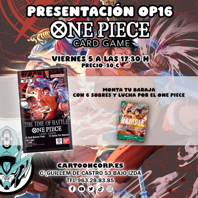 Acepta el desafio y lanzate al mar a  por el mayor tesoro de todos los tiempos el #Onepiece y participa en la presentación de la nueva colección del juego de cartas 

👉 https://cartooncorp.es/jolisearch?s=torneo+trc