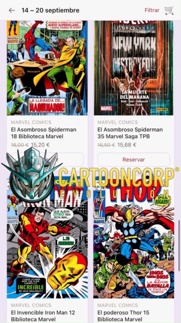 Novedades en Cartooncorp de #comic y #manga 

👉 https://cartooncorp.net/468-tienda-de-comics-en-valencia