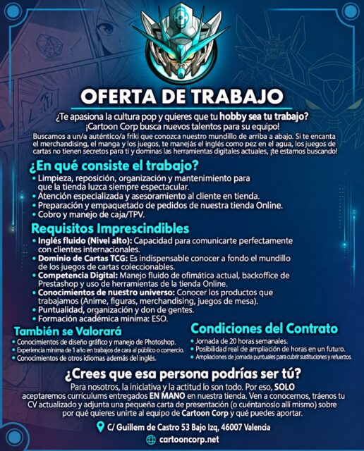 Estamos buscando personal, si te gusta este mundo, animate