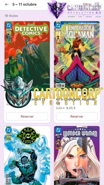 Esta semana tenemos #novedades fresquitas en #comic #manga 

👉 https://cartooncorp.net/468-tienda-de-comics-en-valencia?order=product.date_add.desc