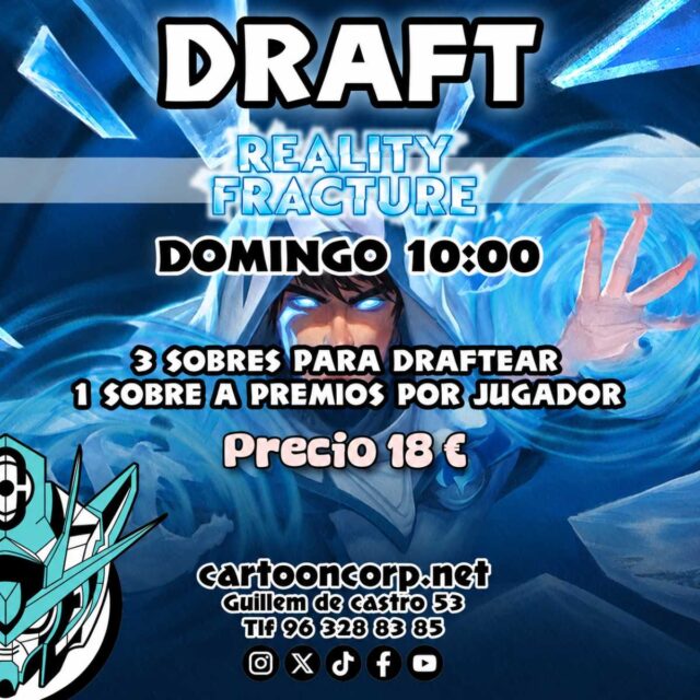 Ya podeis apuntaros al los torneos de la semana de #magicthegathering 

👉 https://cartooncorp.net/busqueda?controller=search&s=torneo+trc