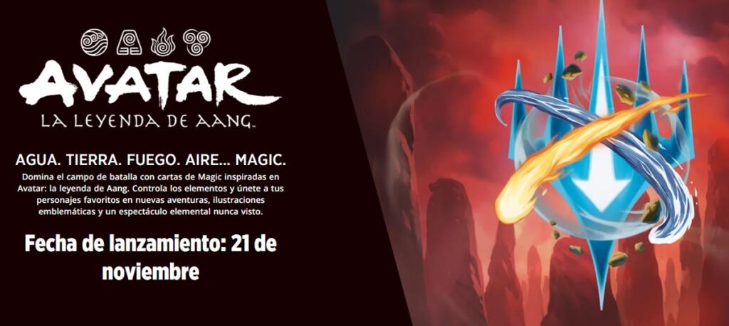 magic the gathering con avatar la leyenda de aang