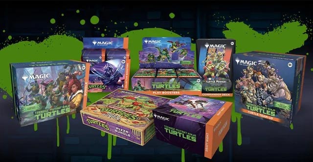 productos de Tortugas ninja y Magic the gathering
