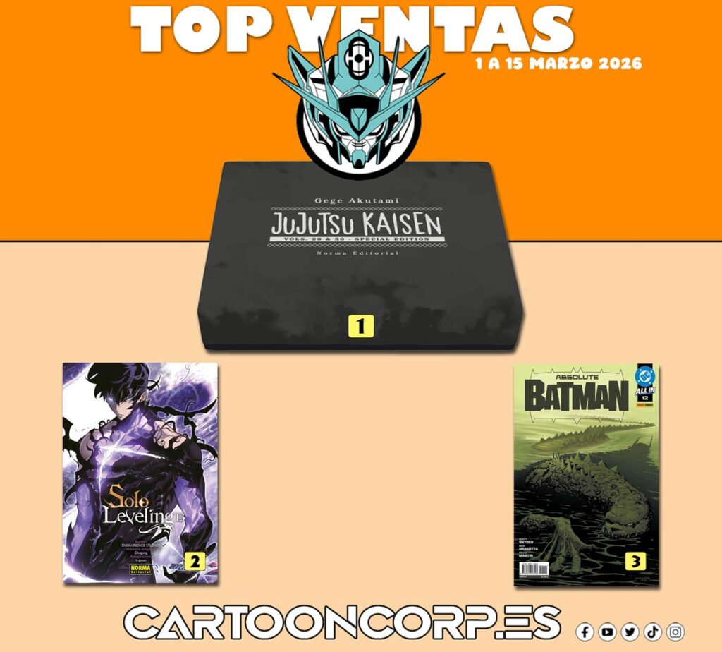 Top ventas cartooncorp jujutsu kaisen solo leveling y absolute batman