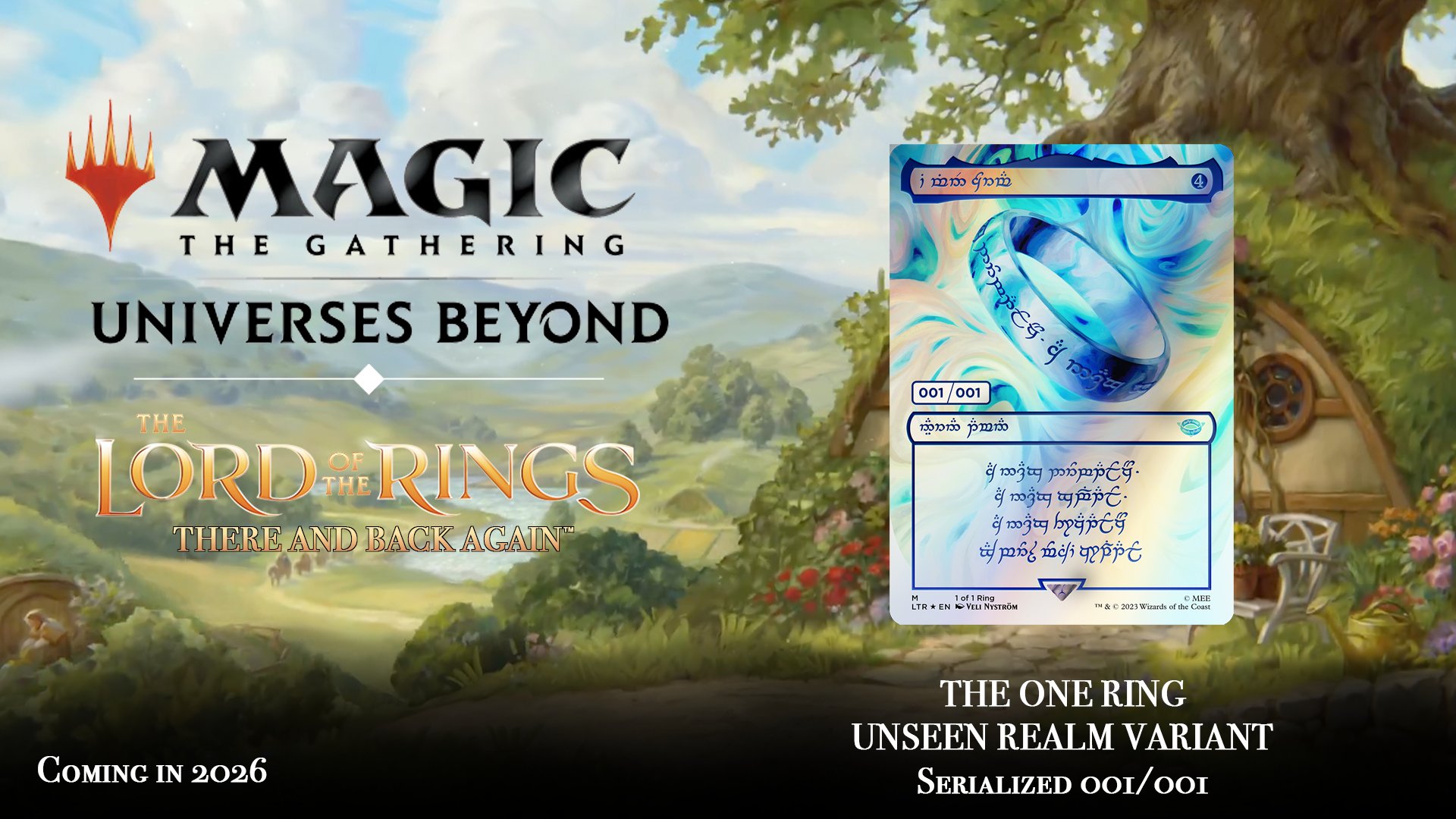 The One Ring serializado 1/1 Magic The Gathering The Hobbit carta única en el mundo 2026
