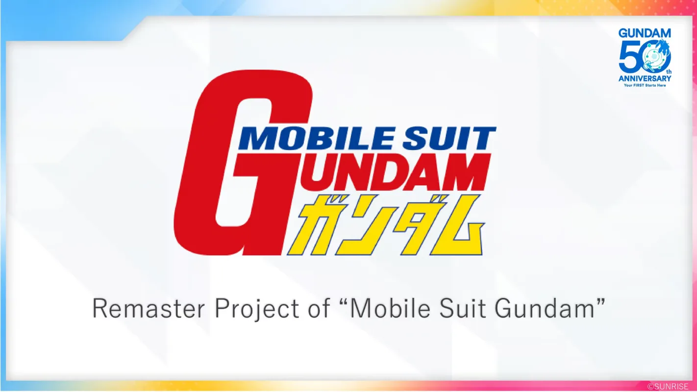Mobile Suit Gundam anime original 1979 remasterización 2029 50 aniversario Sunrise Bandai Namco