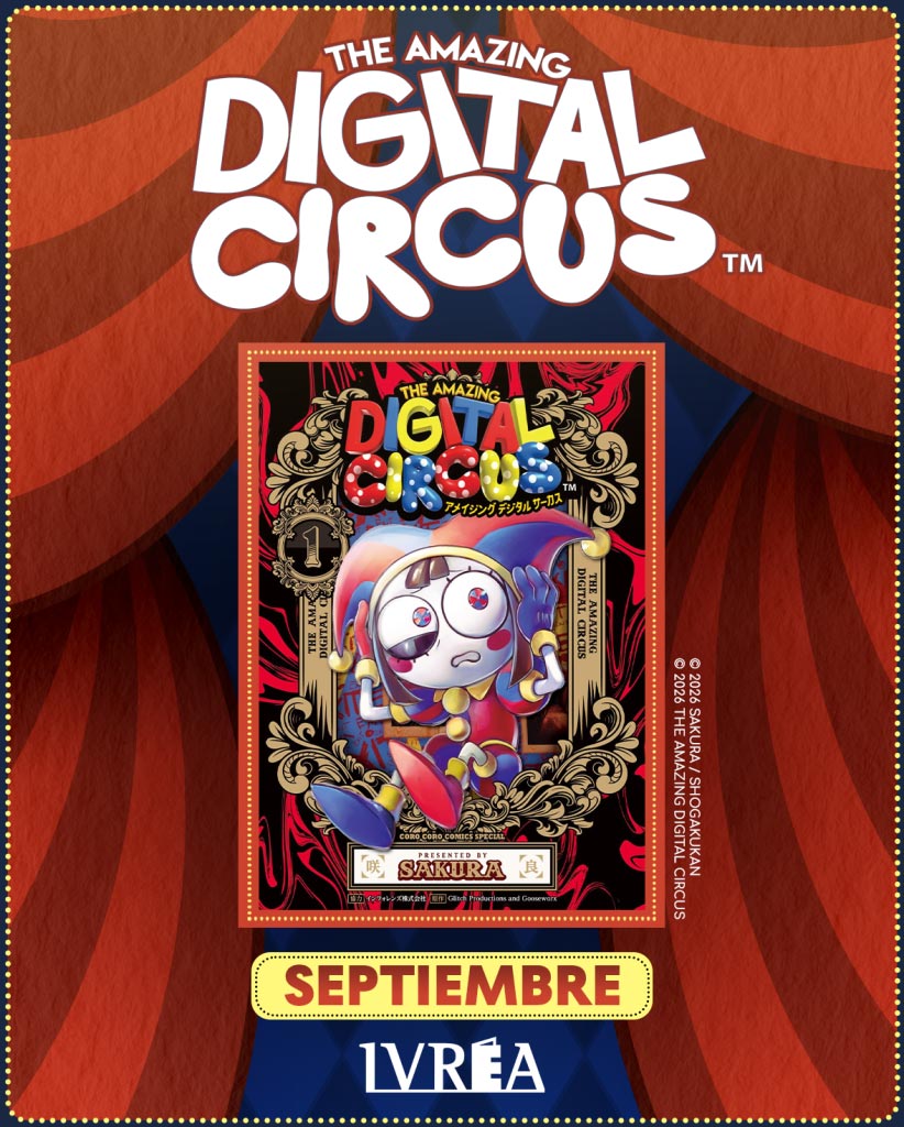 The Amazing Digital Circus manga Ivrea España portada septiembre 2026 Pomni Caine