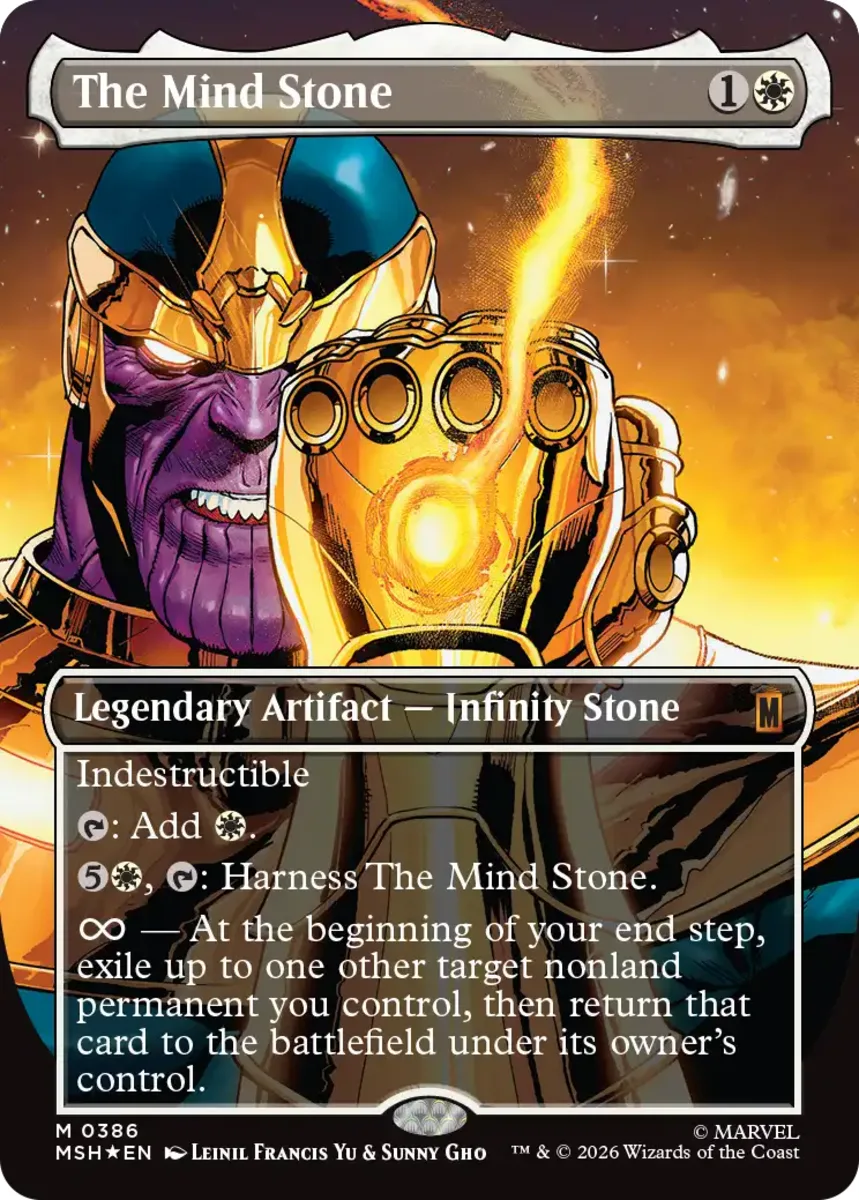 The Mind Stone variante 2 borderless Magic Marvel Super Heroes MTG 2026