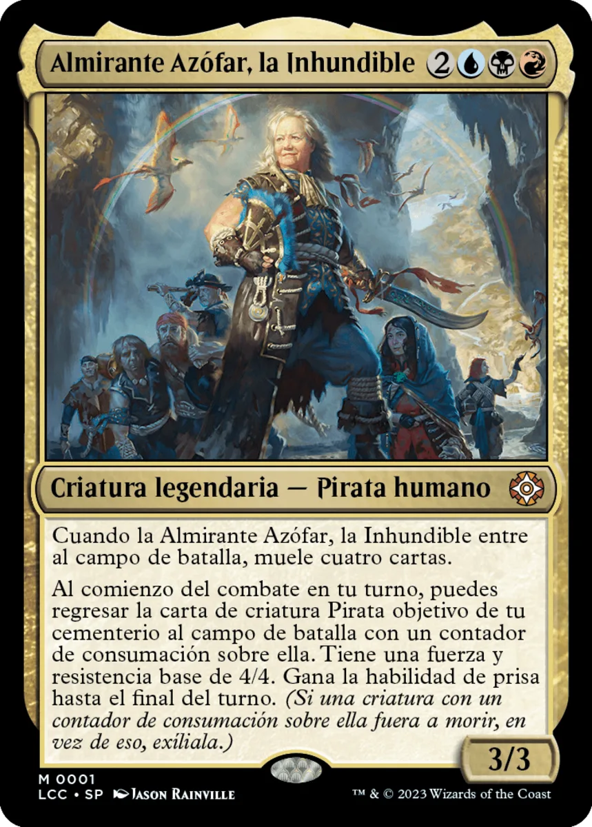 Almirante Azófar, la Inhundible carta Magic Commander Piratas Ixalan